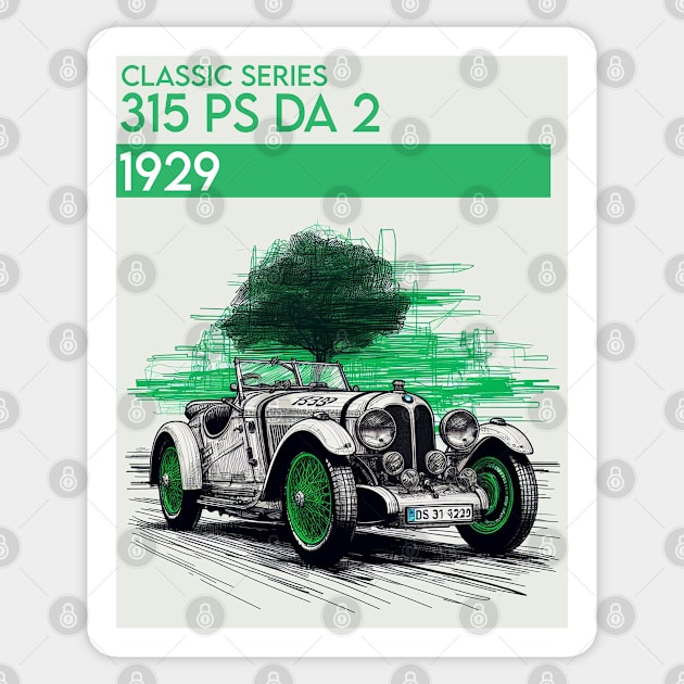 1929 315 PS DA 2 Sticker by SquareFritz